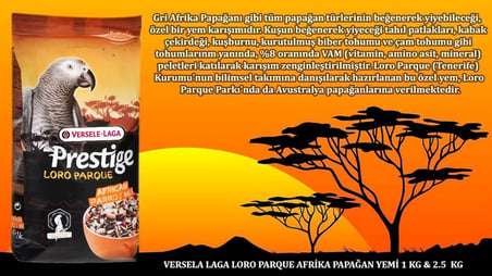 Versele Laga Loro Parque Afrika Papağan Yemi 2,5kg 