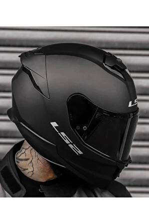 Stream 2 Mat Siyah Kask ( Siyah Şeffaf Cam )