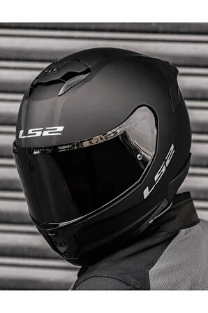 Stream 2 Mat Siyah Kask ( Siyah Şeffaf Cam )