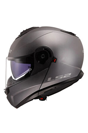 Strobe 2 Çene Açılır Mat Tıtanıum Kask