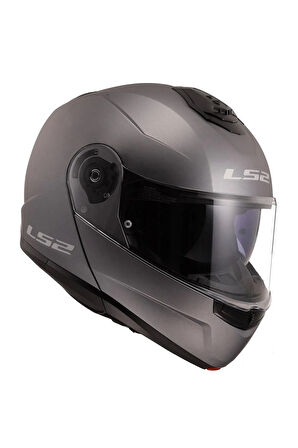 Strobe 2 Çene Açılır Mat Tıtanıum Kask