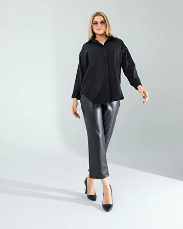 Siyah Regular Fit Gömlek