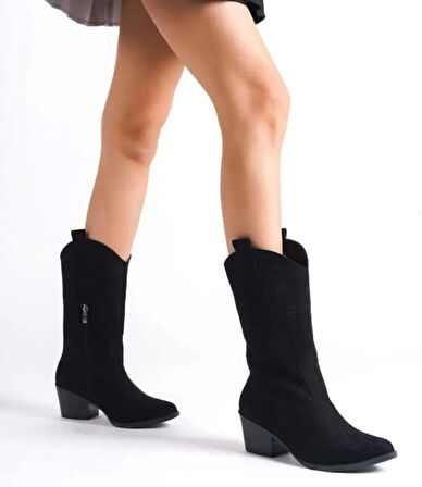 kovboy kanvas western tarz sivri bot