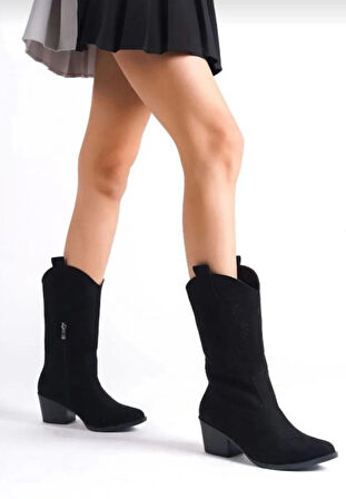 kovboy kanvas western tarz sivri bot