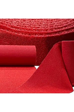 KIVIRCIK HALI PASPAS 14 MM RENK KIRMIZI 1,20 X 3 METRE SU EMİCİ İŞ YERİ APARTMAN KAYMAZ