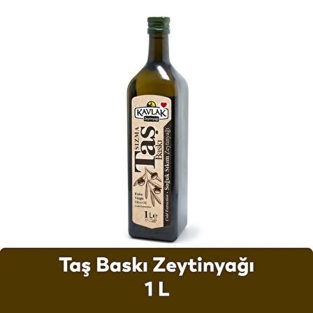 Kavlak Taş Baskı Soğuk Sıkım Zeytinyağı 1 LT CAM