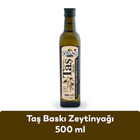 Kavlak Taş Baskı Soğuk Sıkım Zeytinyağı 500 ML CAM