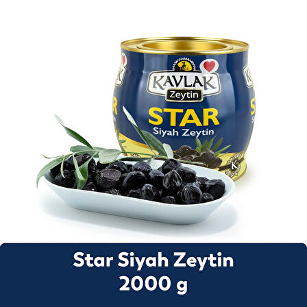 Kavlak Star Gemlik Siyah Zeytin 2 Kg (brüt)