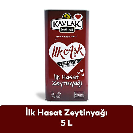 Kavlak İlk Hasat Soğuk Sıkım Zeytinyağı 5 LT