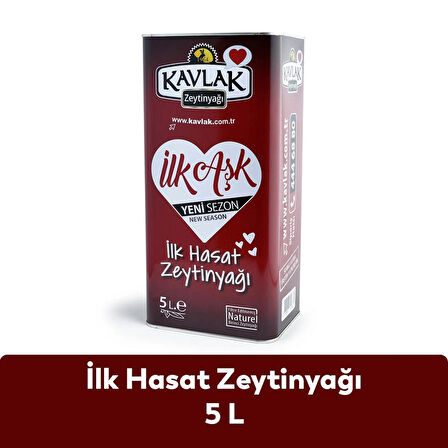 Kavlak İlk Hasat Soğuk Sıkım Zeytinyağı 5 LT