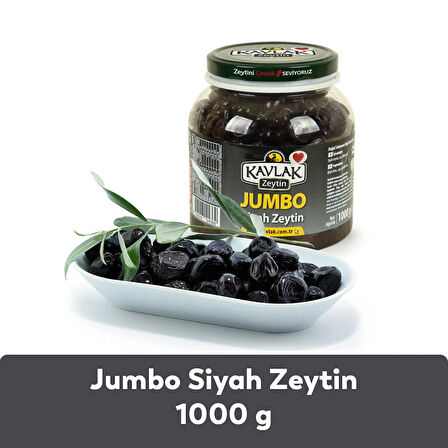 Kavlak Jumbo Gemlik Siyah Zeytin 1 KG