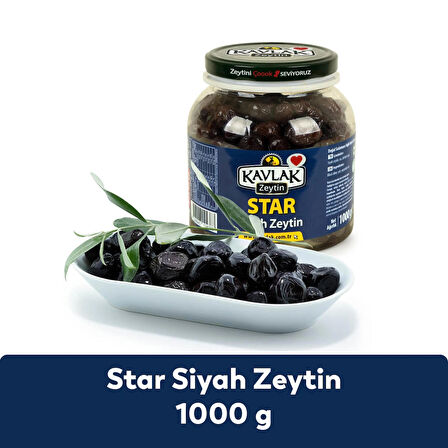 Kavlak Star Gemlik Siyah Zeytin 1 KG