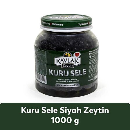 Kavlak Kuru Sele Gemlik Siyah Zeytin 1 KG