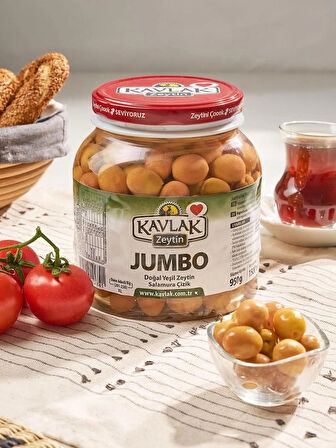 Kavlak Jumbo Çizik Yeşil Zeytin 950 GR