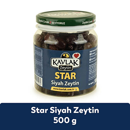 Kavlak Star Gemlik Siyah Zeytin 500 GR