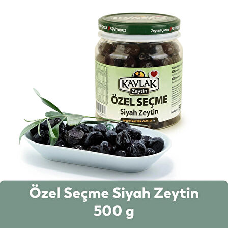 Kavlak Özel Seçme Gemlik Siyah Zeytin 500 GR