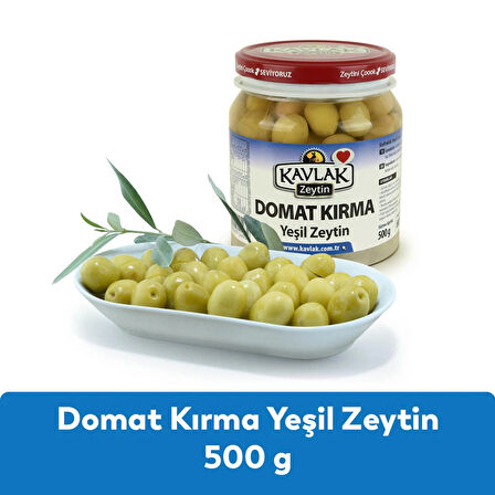 Kavlak Domat Kırma Yeşil Zeytin 500 GR
