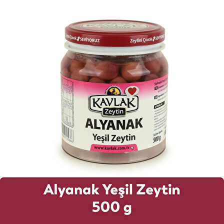Kavlak Alyanak Çizik Yeşil Zeytin 500 GR
