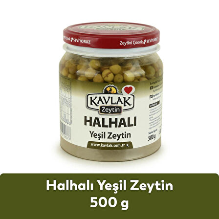 Kavlak Halhalı Yeşil Zeytin 500 GR