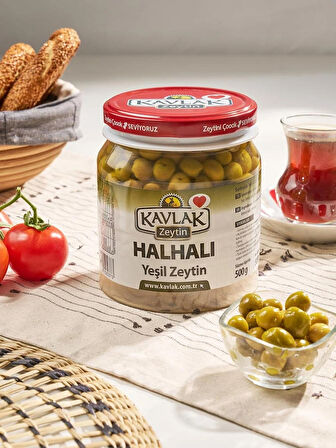 Kavlak Halhalı Yeşil Zeytin 500 GR