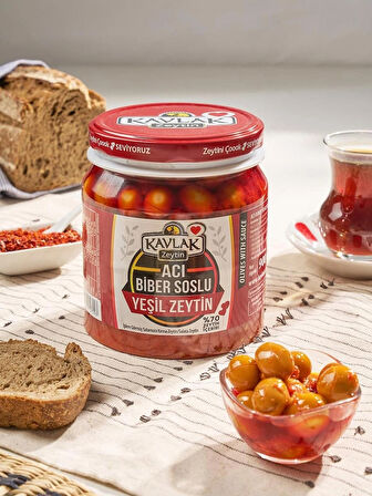 Kavlak Soslu Kırma Yeşil Zeytin 900 GR