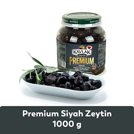 Kavlak Premium Gemlik Siyah Zeytin 1 KG