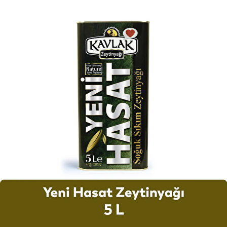 Kavlak Yeni Hasat Soğuk Sıkım Zeytinyağı 5 LT