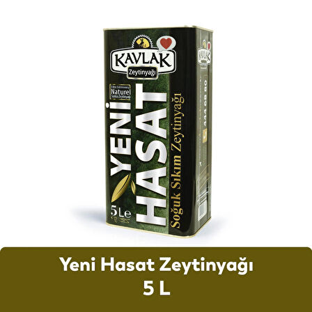 Kavlak Yeni Hasat Soğuk Sıkım Zeytinyağı 5 LT