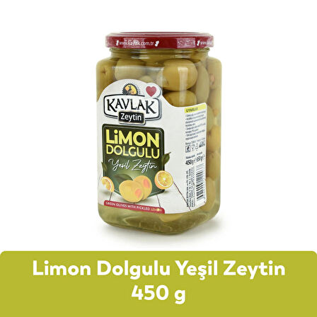 Kavlak Limon Dolgulu Yeşil Zeytin 450 GR