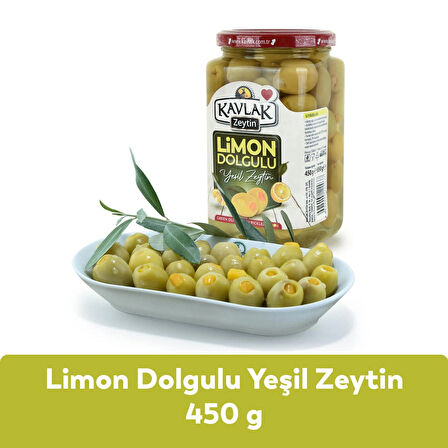 Kavlak Limon Dolgulu Yeşil Zeytin 450 GR