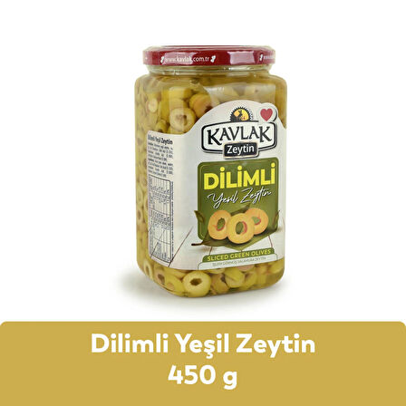 Kavlak Dilimli Yeşil Zeytin 450 GR