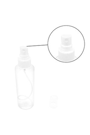 100 Adet 50 Ml Sprey Kapaklı Dezenfektan Ve Kolonya Boş Şişesi