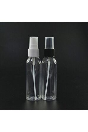 100 Adet 50 Ml Sprey Kapaklı Dezenfektan Ve Kolonya Boş Şişesi