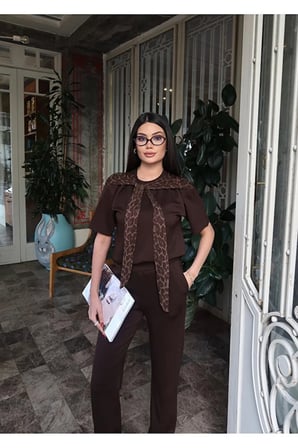 Oysho Kumaş Leopar Detay Bağlamalı Takım