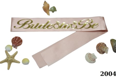 Özel Seri Kutlama Ürünü Gece Hatıralık BRIDE TOBE PEMBE GOLD KUŞAK