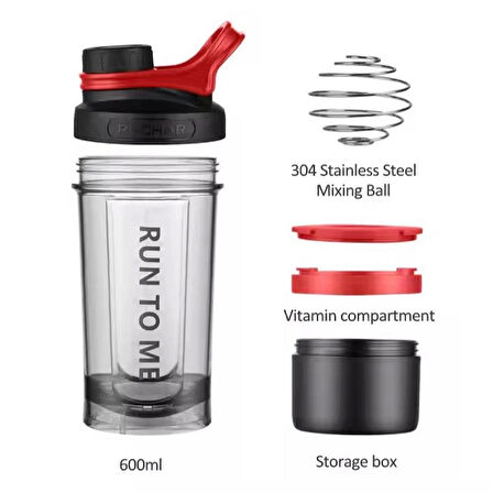 Casino Kxn 1199 İki bölme yüksek kalite sızdırmaz Drinkware spor Protein Shaker