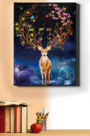 Sayılarla Boyama Seti Kasnaklı Ceylan Bahçesi 40 X 50 Cm