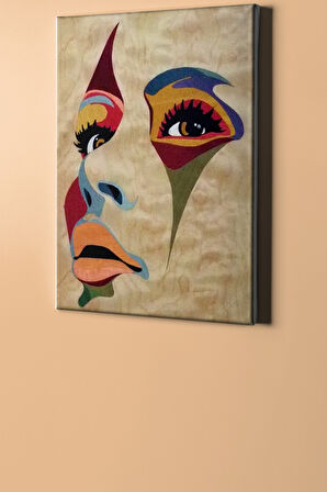 Sayılarla Boyama Seti Kasnaklı Kadının Rengi 40 X 50 Cm