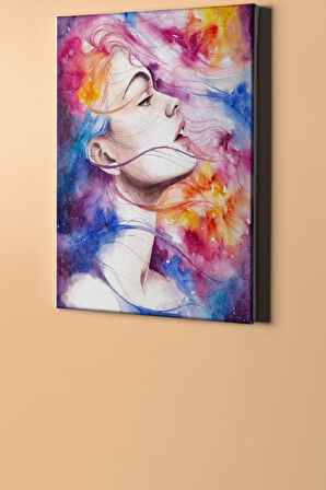 Sayılarla Boyama Seti Kasnaklı Kadının Renkli Rüyası 40 X 50 Cm