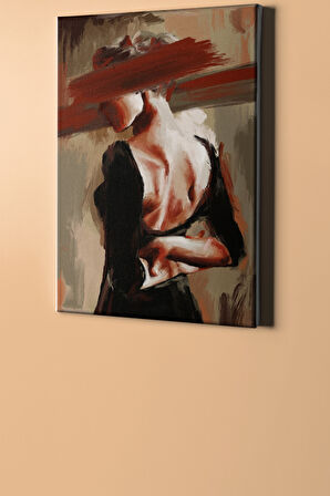 Sayılarla Boyama Seti Kasnaklı Kadının Duruşu 60 X 75 Cm