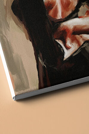 Sayılarla Boyama Seti Kasnaklı Kadının Duruşu 60 X 75 Cm