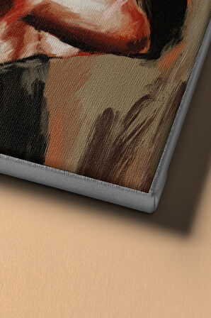 Sayılarla Boyama Seti Kasnaklı Kadının Duruşu 60 X 75 Cm