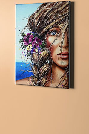 Sayılarla Boyama Seti Kasnaklı Yaz Çiçekleri 60 X 75 Cm