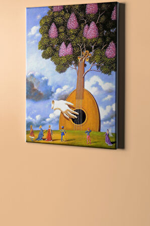 Sayılarla Boyama Seti Kasnaklı Bir Çalgı 50x65 Cm