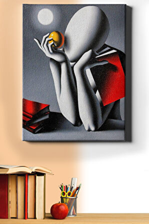 Sayılarla Boyama Seti Kasnaklı Düşünen Insan 60x75 Cm