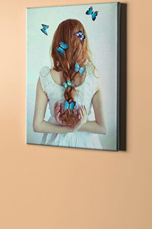 Sayılarla Boyama Seti Kasnaklı Yedi Kelebek 40x50 Cm