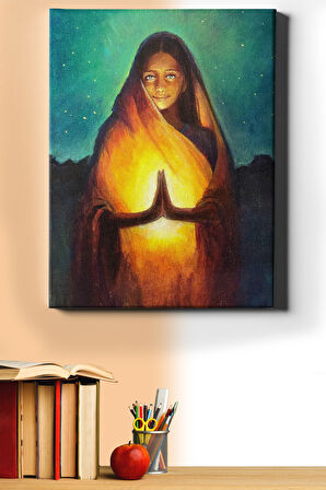 Sayılarla Boyama Seti Kasnaklı Aydınlanma 60x75 Cm