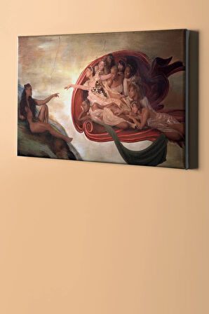 Sayılarla Boyama Seti Kasnaklı Güzel Kadınlar 40x50 Cm