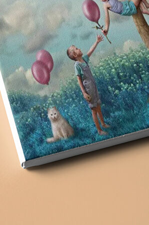 Sayılarla Boyama Seti Kasnaklı Balon Ağacı 60x75 Cm