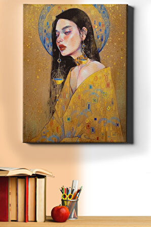 Sayılarla Boyama Seti Kasnaklı Terazi Kadını 50x65 Cm
